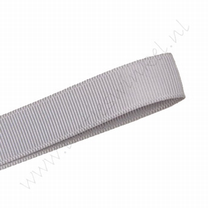 Grosgrain lint 16mm (rol 91 meter) - Zilver Grijs (012)