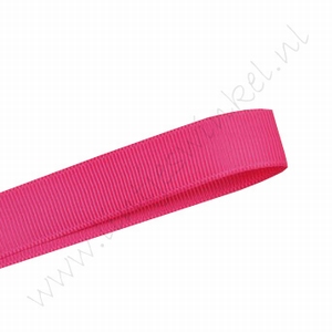 Grosgrain lint 10mm (rol 22 meter) - Shocking Pink (175)