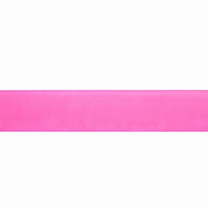 Organza lint 10mm (rol 45 meter) - Neon Pink