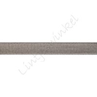Metallic Ripsband 10mm - Silber Grau Glitzer