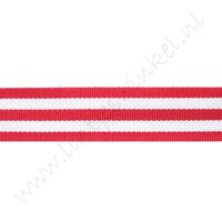 Strepenlint 22mm - Rood Wit