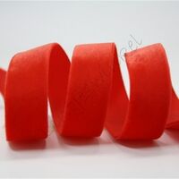 Lint fluweel 10mm - Fel Rood (Poppy Red)