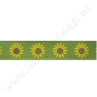 Ripsband Blumen 16mm - Sonnenblume