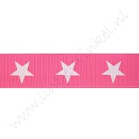 Lint sterren 22mm - Pink Wit