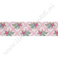 Lint bloemen 25mm - Rozen Ruit Wit Pink Blauw