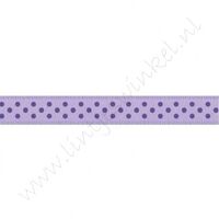Satijnlint Stip 10mm - Lavendel Paars