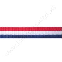 Lint vlag 16mm - Rood Wit Blauw (dubbelzijdig)