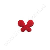 Schmetterling 10mm - Filz Rot