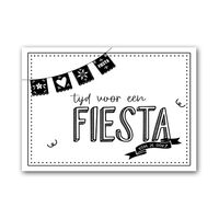 Zwart Wit Kaart - Uitnodiging: Tijd voor een Fiesta